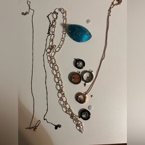 Origami owl necklaces with charms